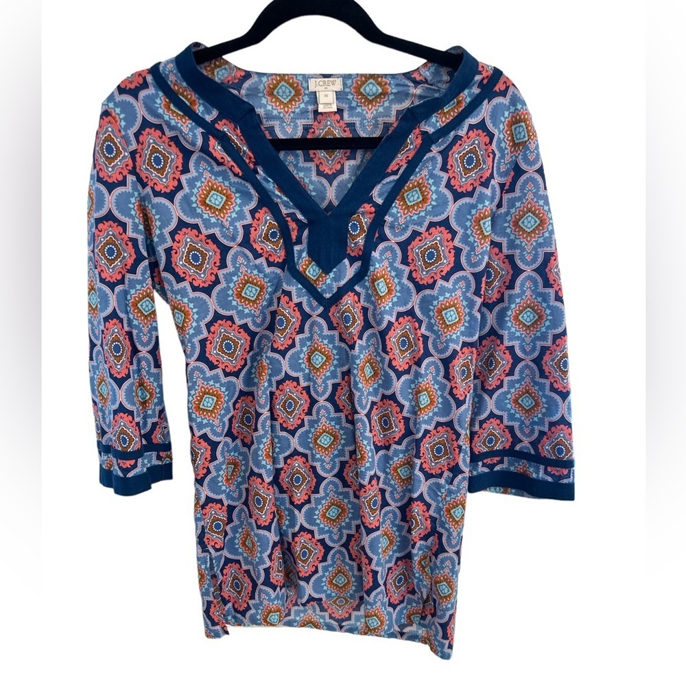 J.Crew‎ Women’s Tunic XS Excellent Condition Great Pattern